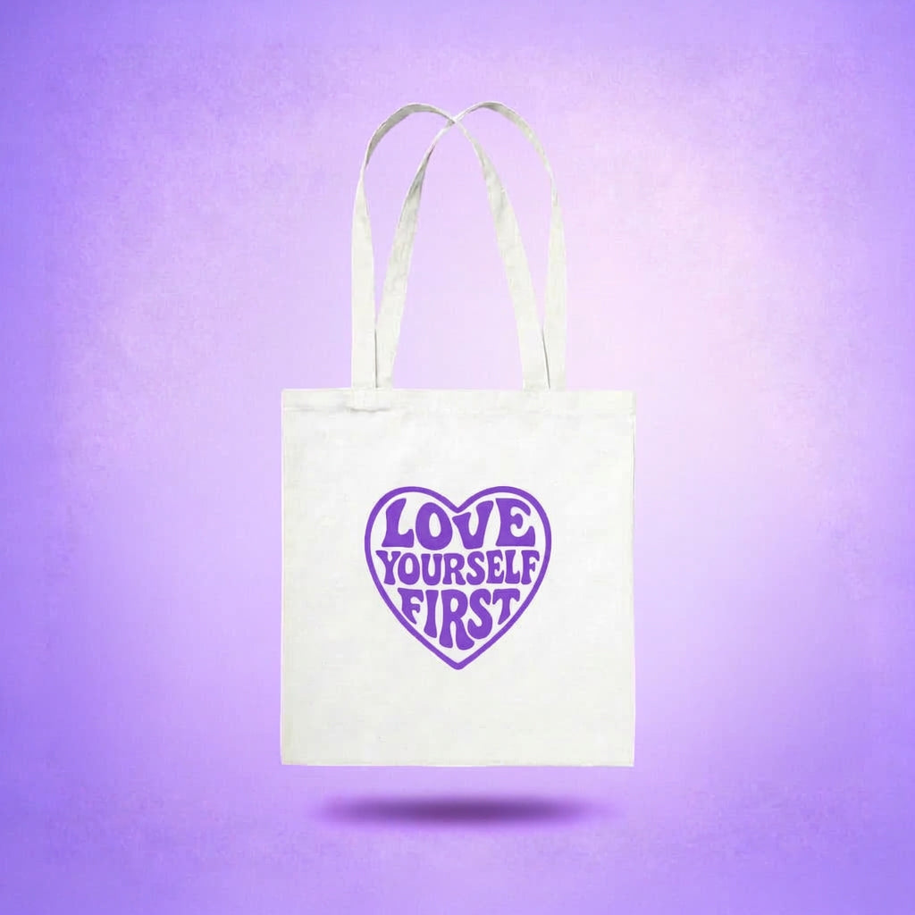 Love Yourself First - Tote bag (violet)