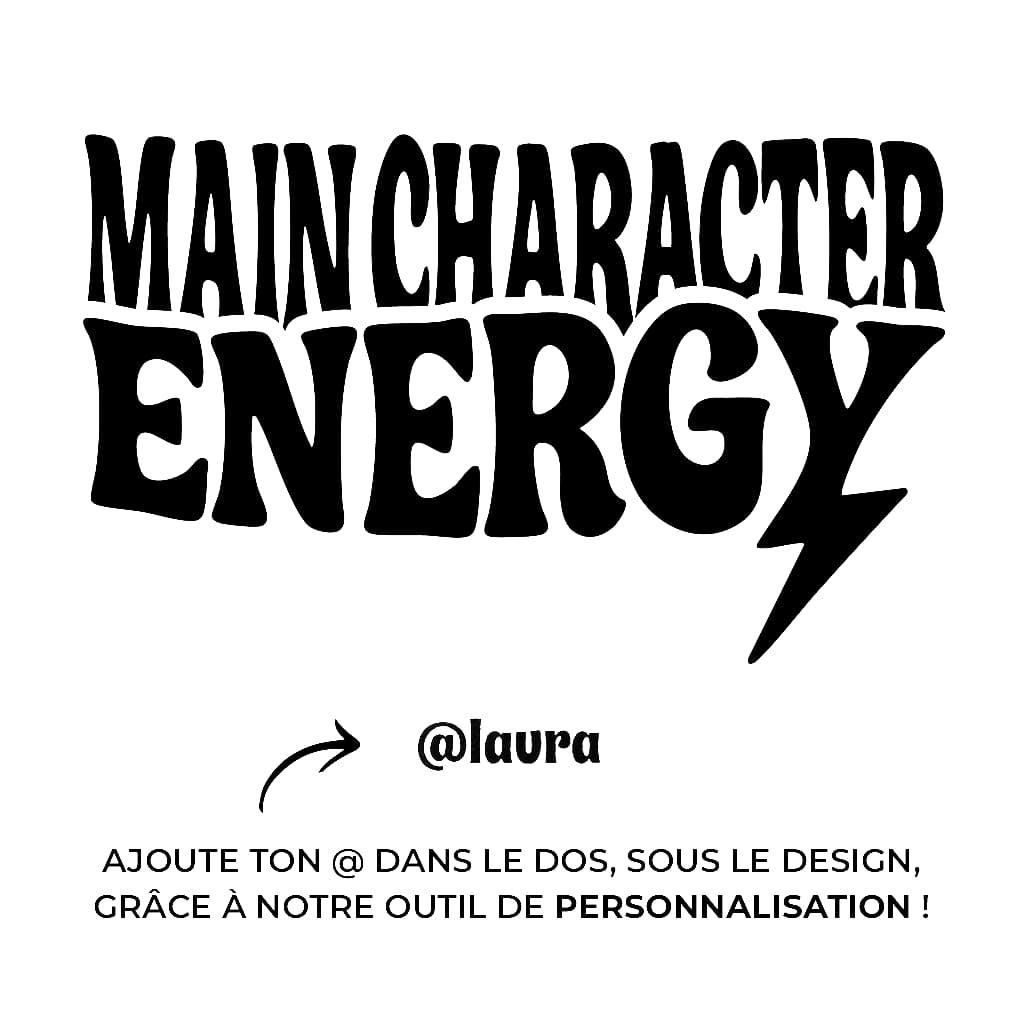 Main Character Energy - Gourde (noir)