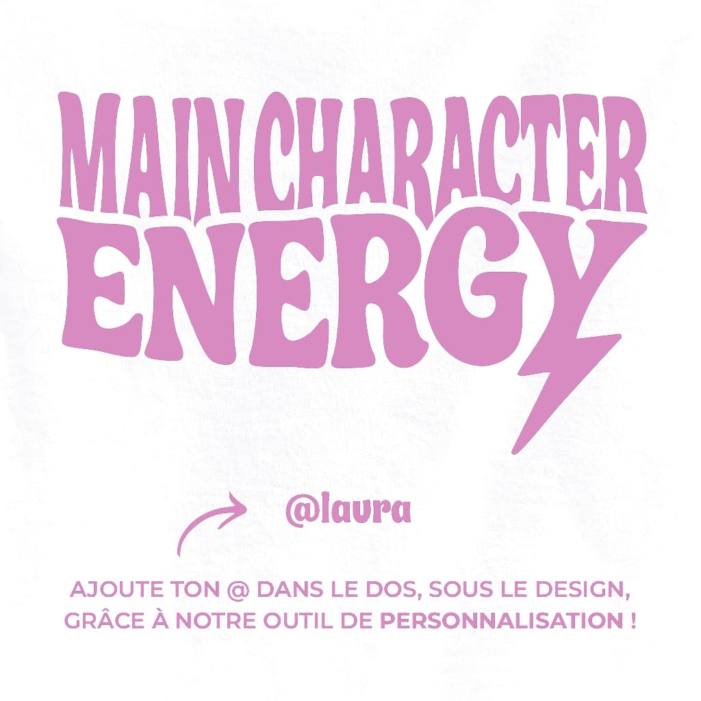 Main Character Energy - Gourde (rose)