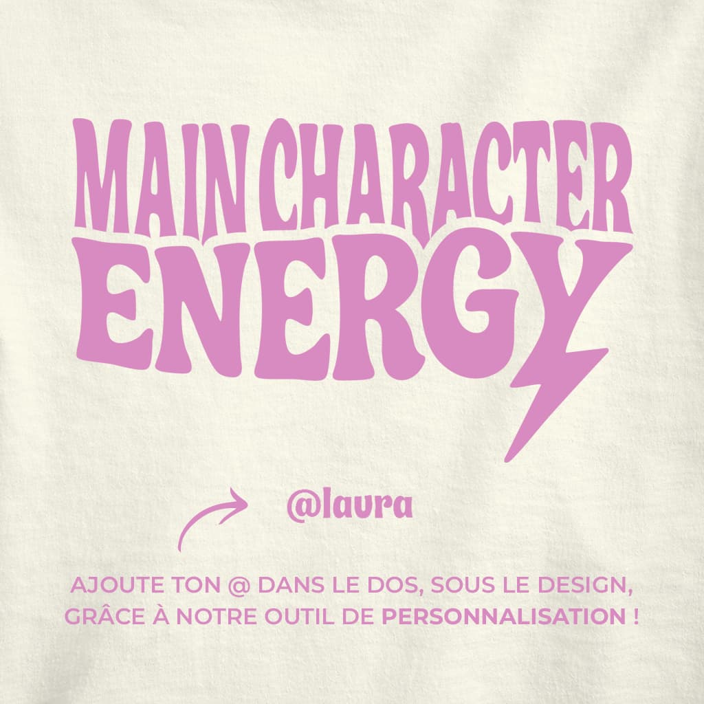 Main Character Energy - Tote bag (rose)