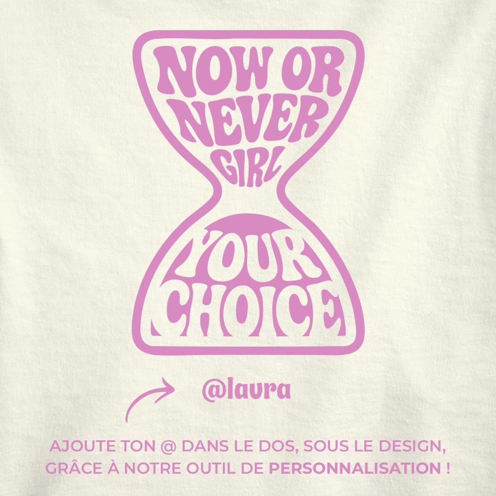 Now Or Never Girl - Tote bag (rose)