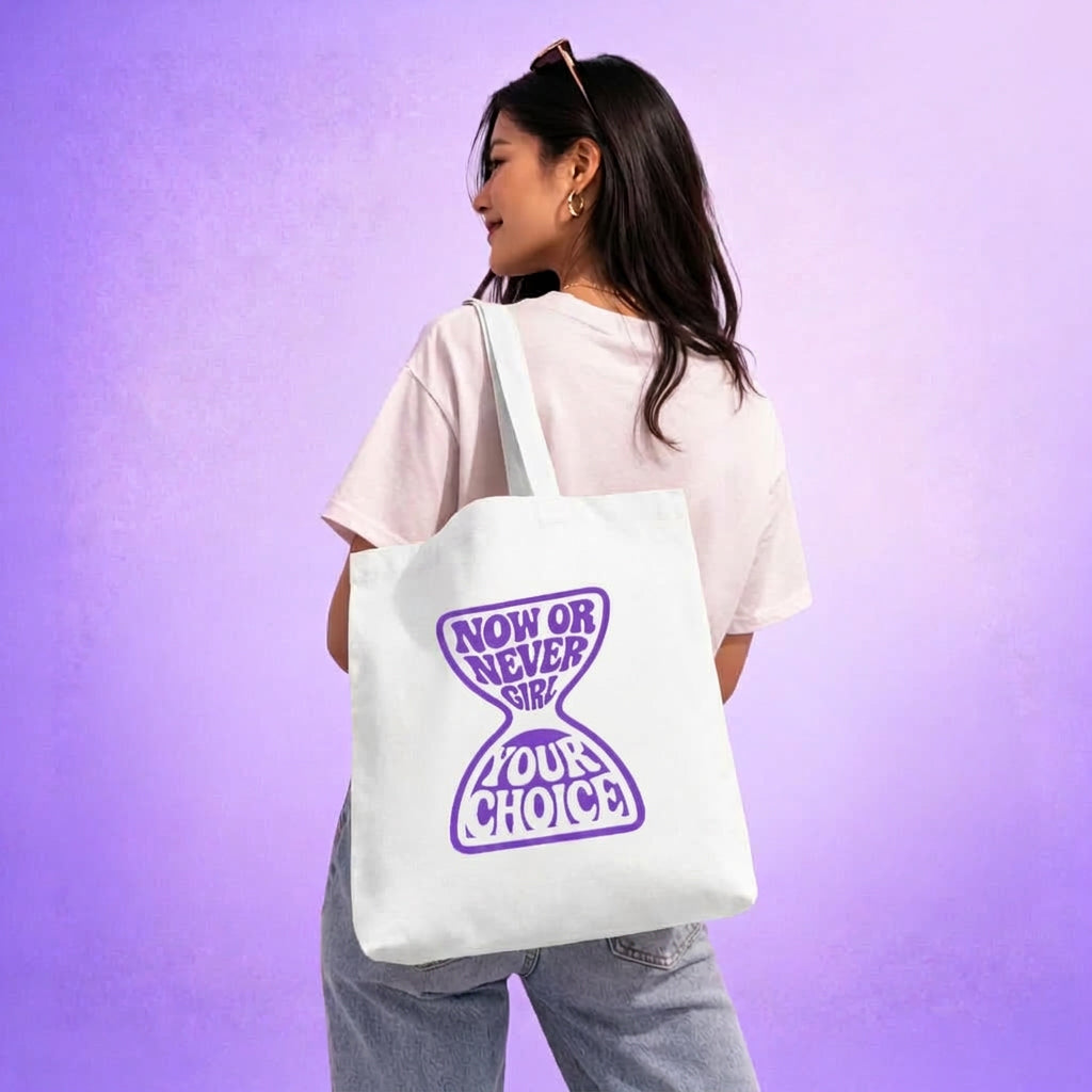 Now Or Never Girl - Tote bag (violet)