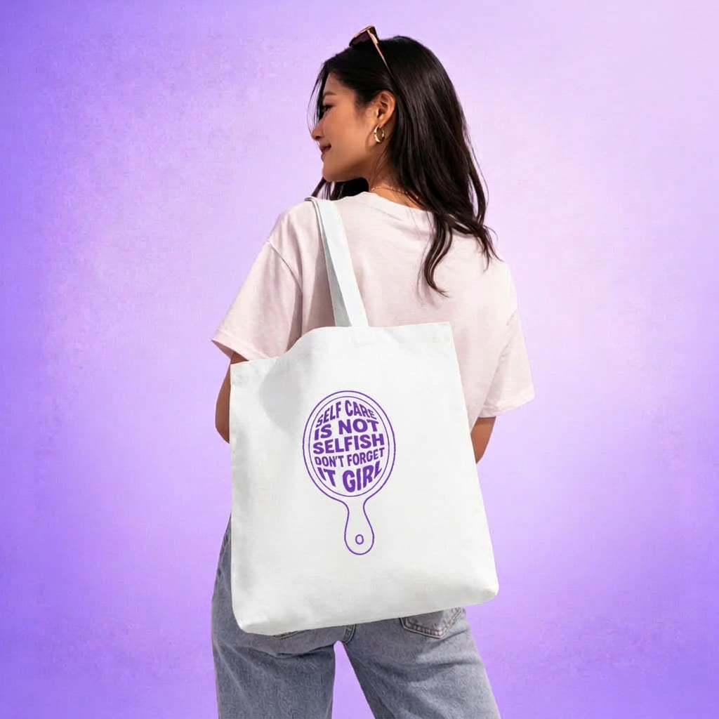 Self Care - Tote bag (violet)